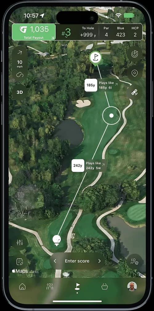 GolfN App Interface