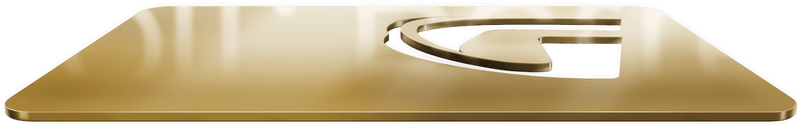 Gold emblem featuring GolfN logo, symbolizing premium membership benefits and rewards for golfers.