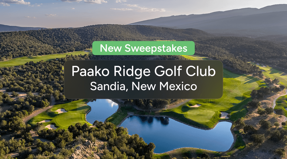 New Sweepstakes: Win a Foursome at Paako Ridge Golf Club