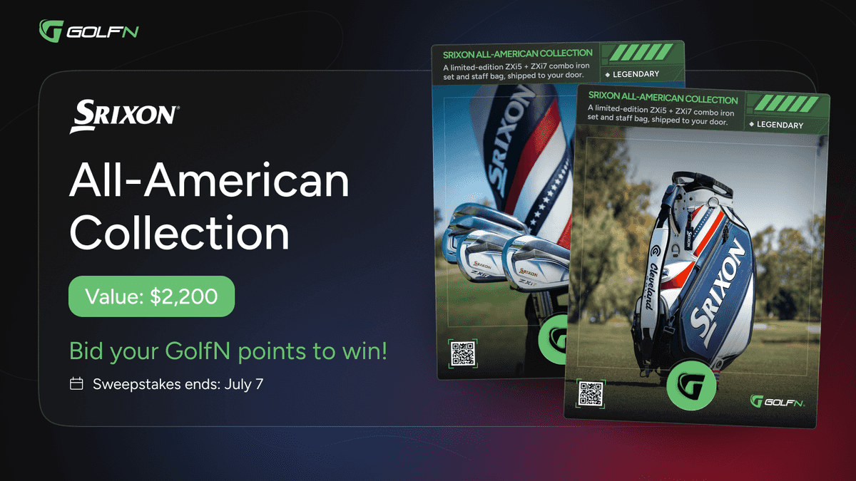 Win the Srixon All-American Collection: Limited Edition Combo Irons and Staff Bag