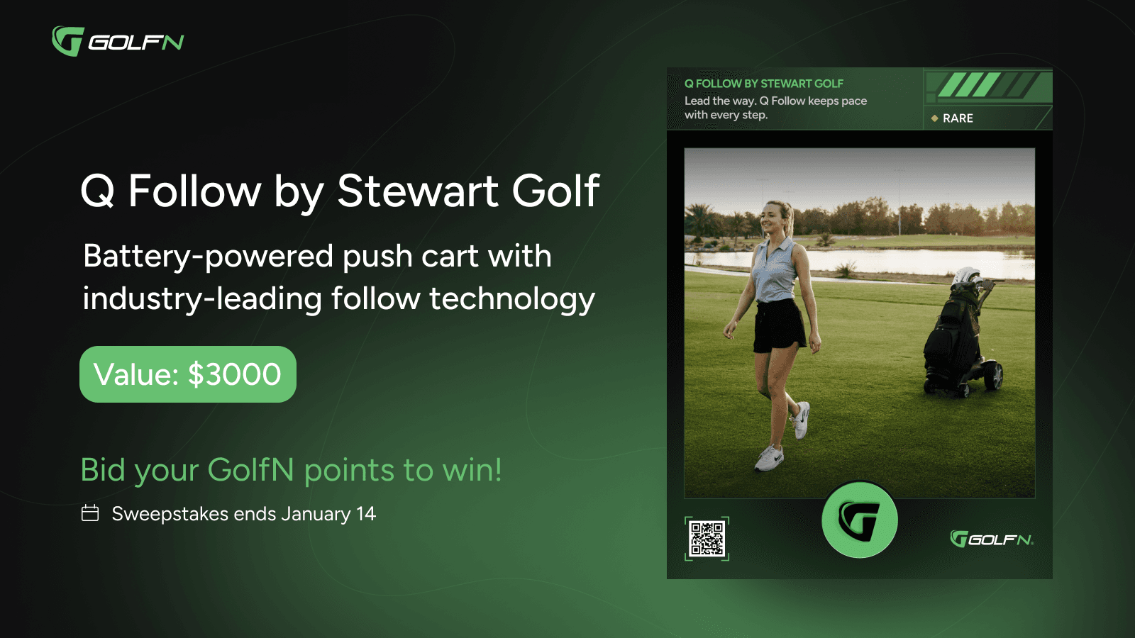 Walk the Course Like a Pro: Enter to Win the Stewart Golf Q Follow