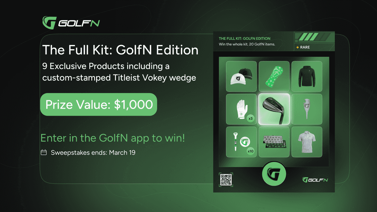 Win Over $1,000 in Premium Golf Gear: Introducing the Full Kit GolfN Edition Sweepstakes