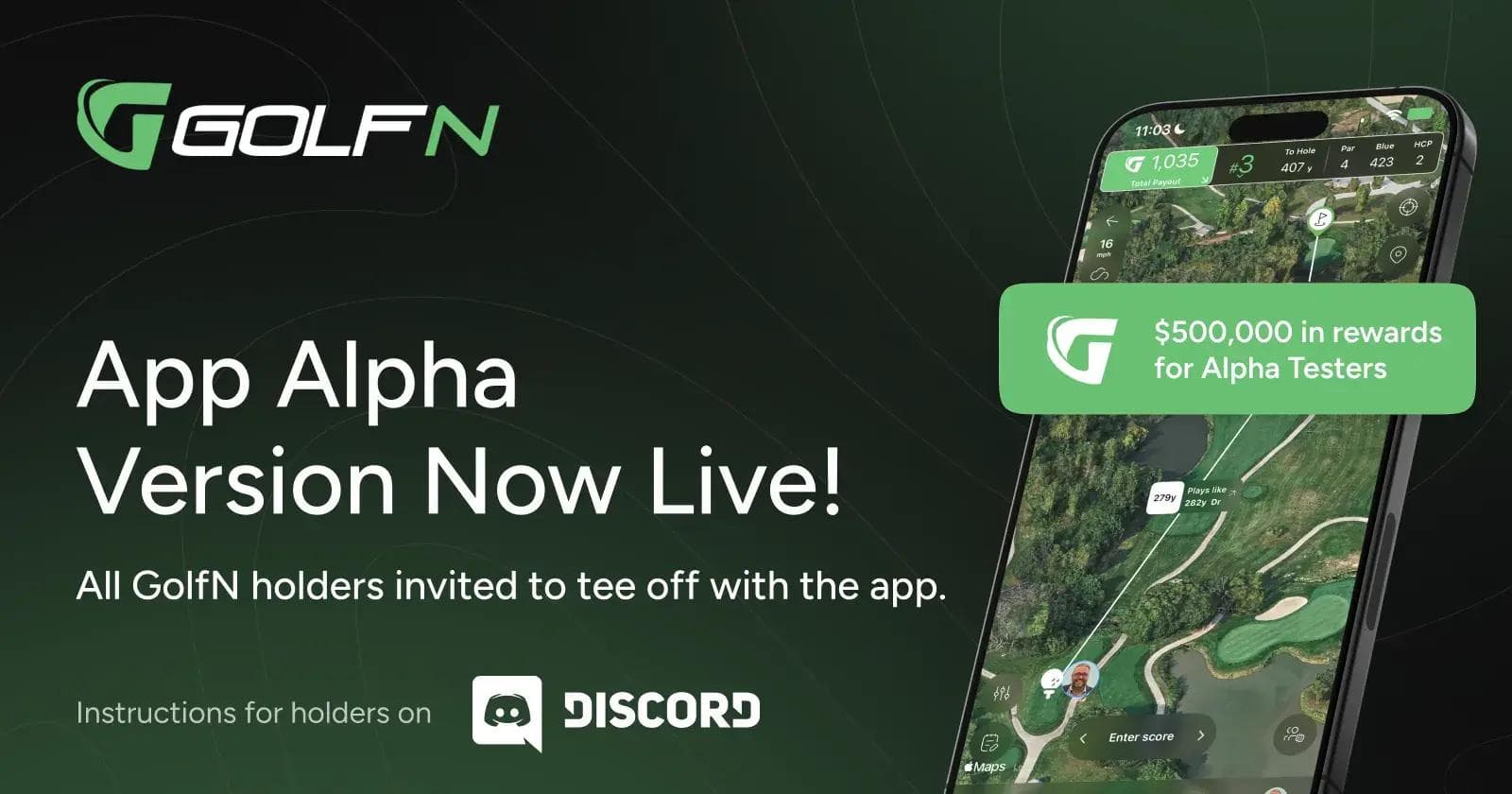 Announcing the launch of the Alpha GolfN App